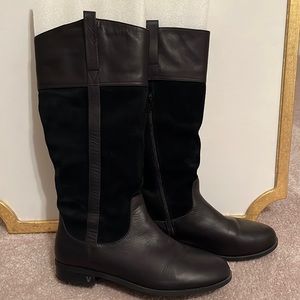 VIONIC black suede & leather boots
